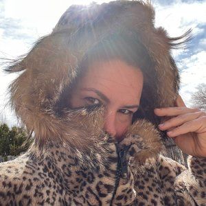 Vintage Faux Leopard Coat: J. Percy for Marvin Richards